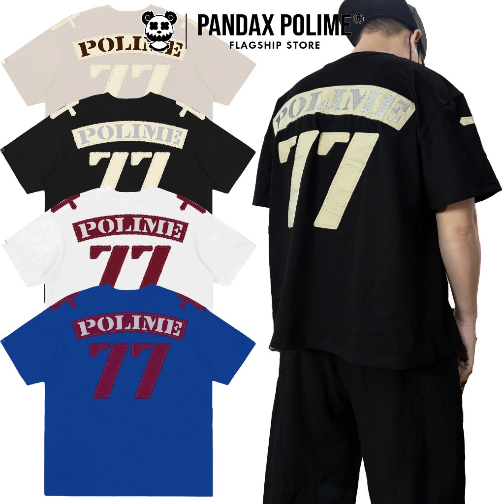 Áo thun big boxy 280gsm thêu block core tee form rộng bigsize unisex ngắn tay lỡ pandax polime