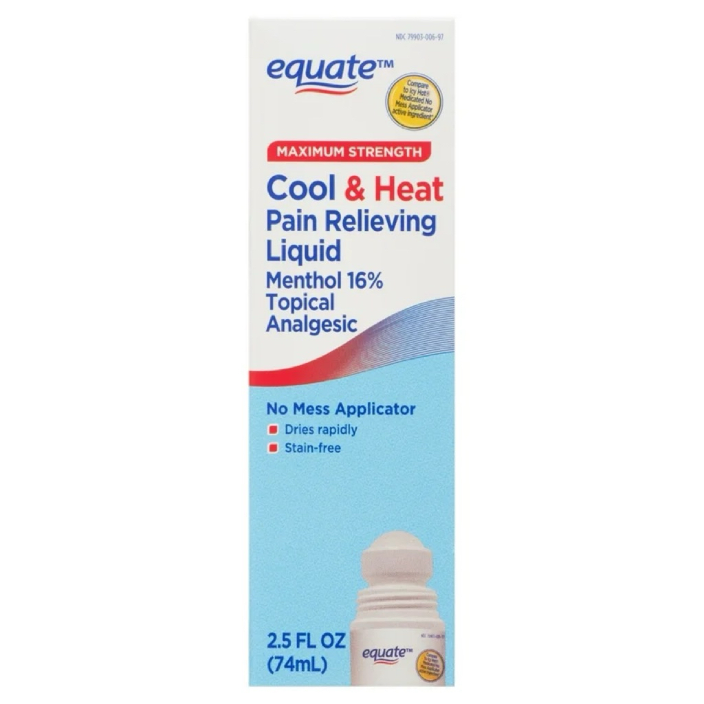 Lăn giảm đau Equate Maximum Strength Cool & Heat Roll On