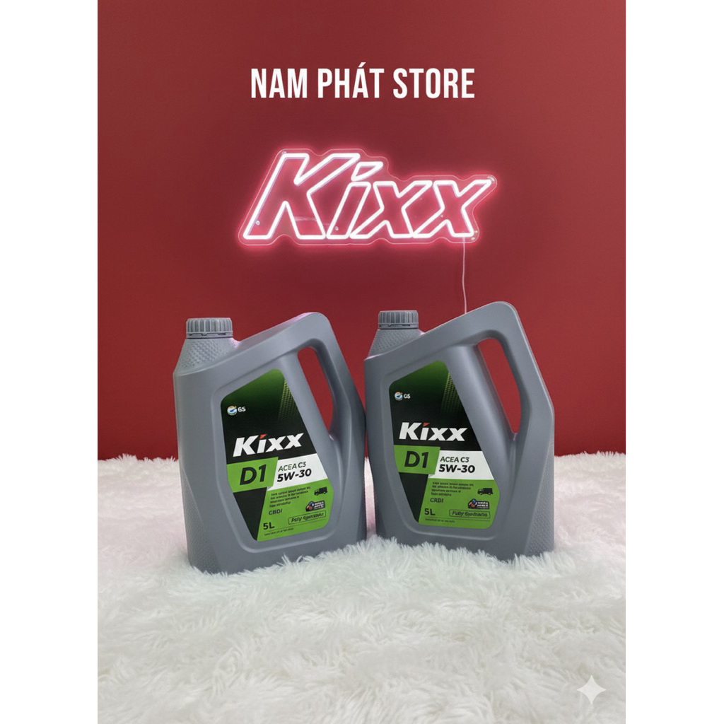 NHỚT KIXX D1 ACEA C3 5W30-5L - ( đầu động cơ diesel )