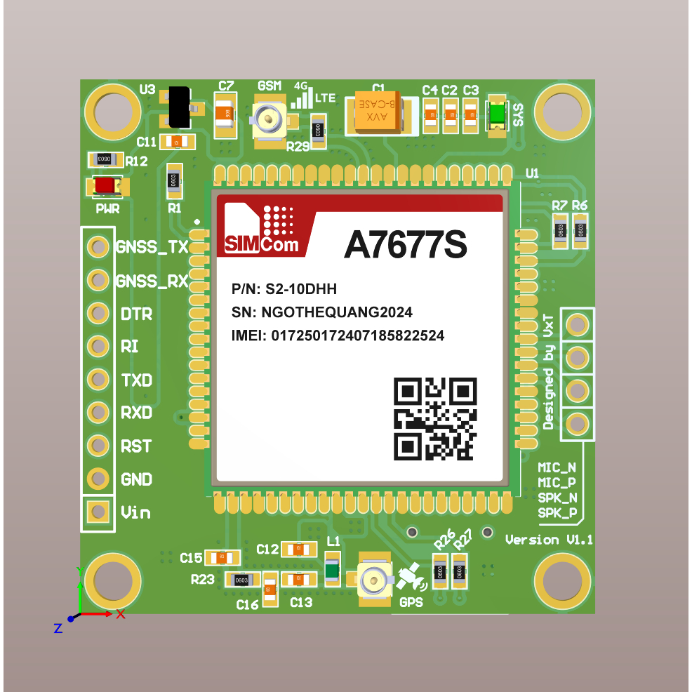 MODULE SIMCOM A7677S GNSS MINI
