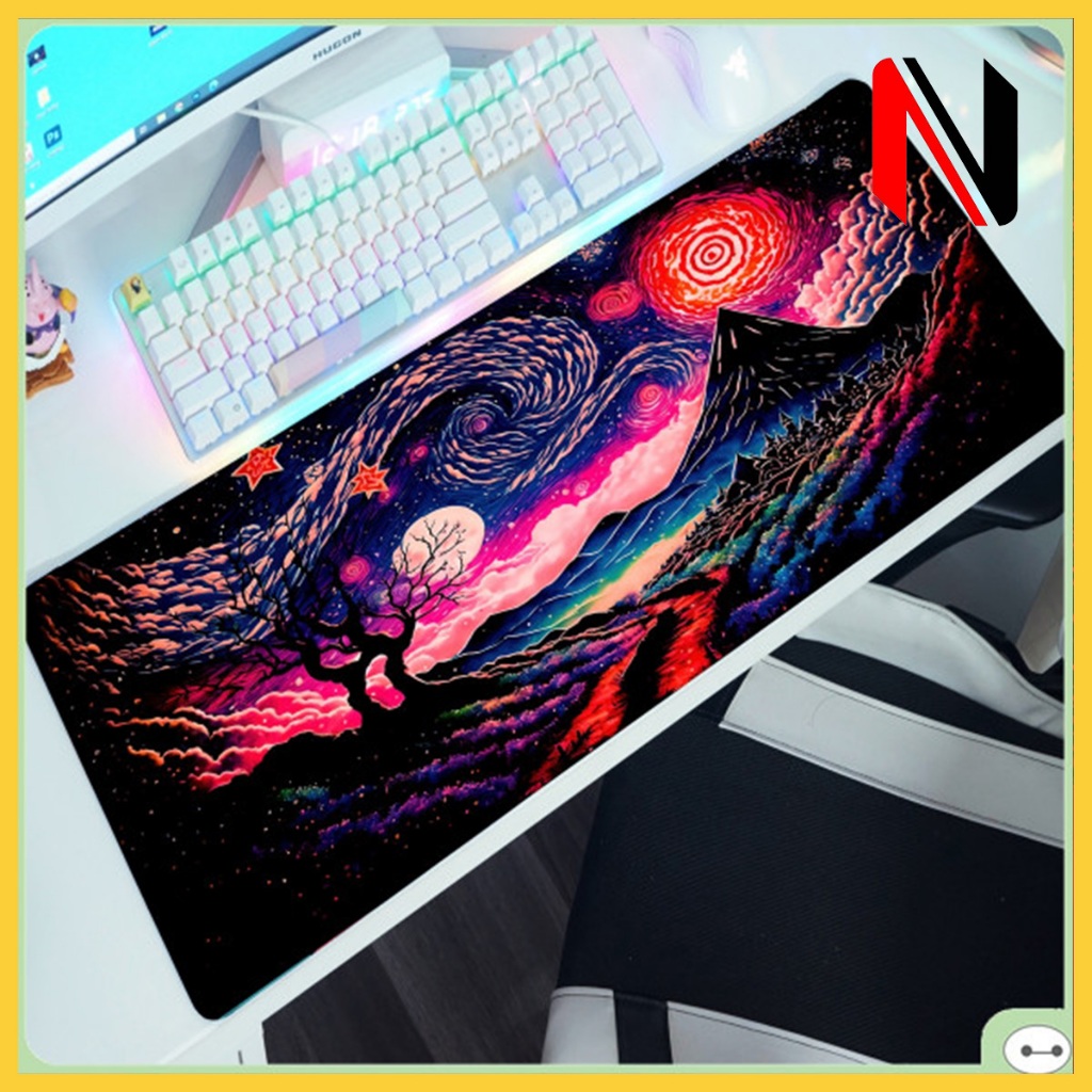 Lót Chuột Gaming S12 Nhiều Hình Pad Chuột Chống Nước Size Lớn 80x30 Bàn Di Chuột Siêu Bền