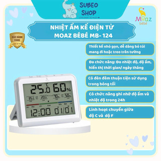 Nhiệt ẩm kế điện tử Moaz Bébé mb124