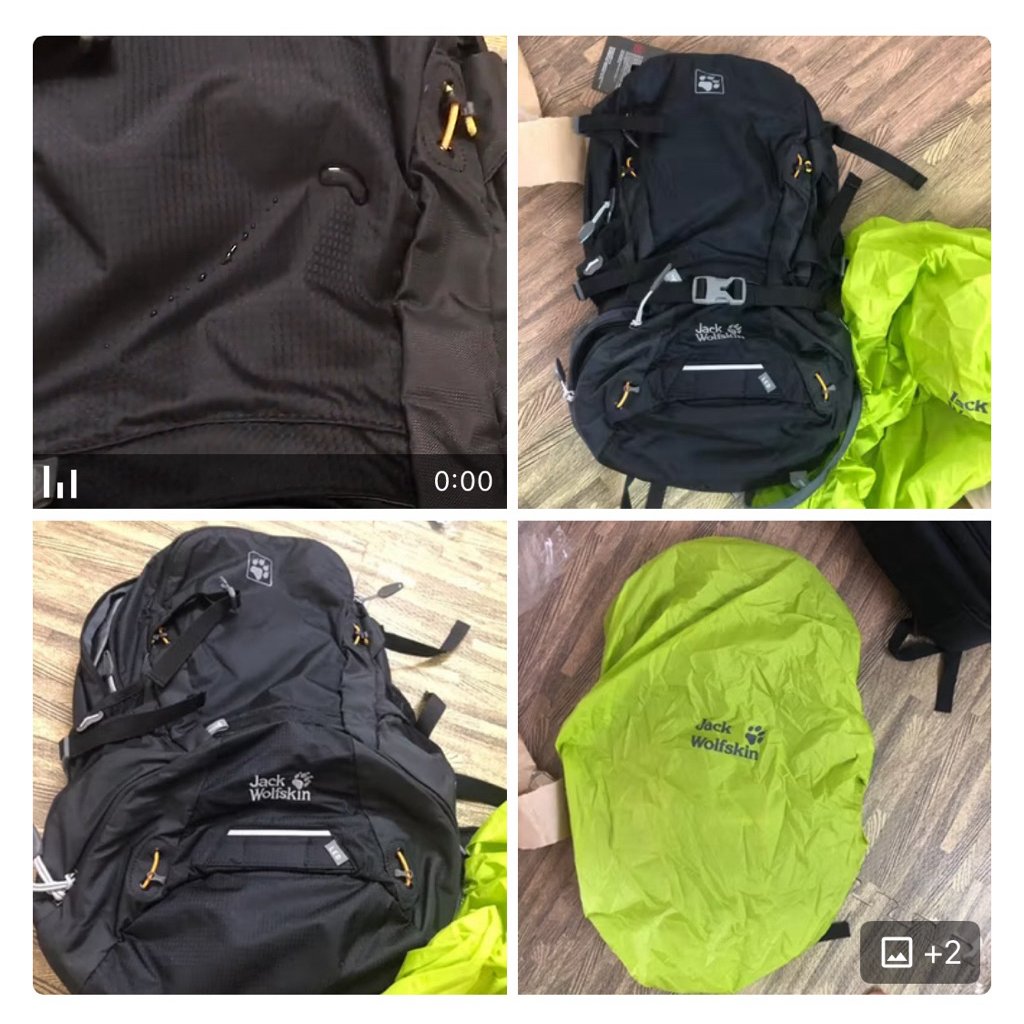 Pass balo trekking Jack Wolfskin 30L màu đen (new 99%)