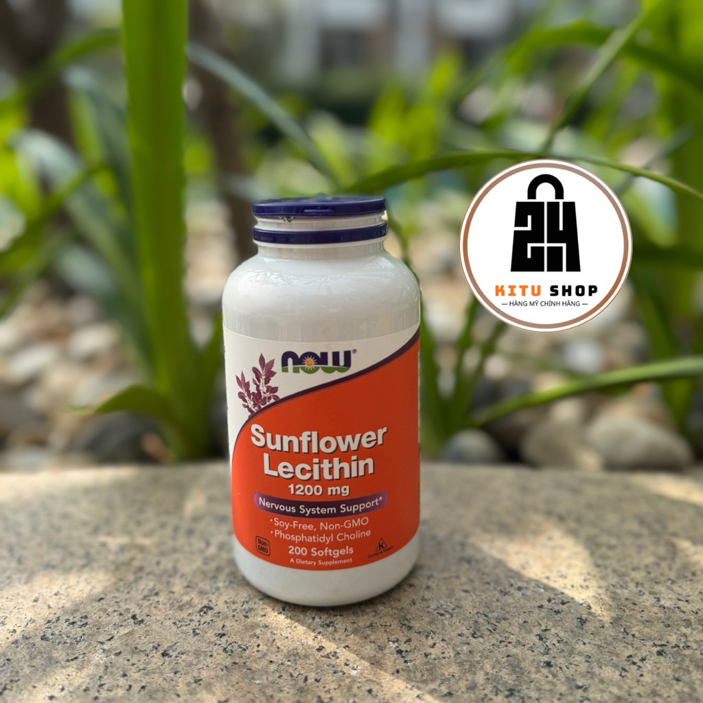 [Hàng tách lẻ] Now Sunflower Lecithin 1200mg của Mỹ