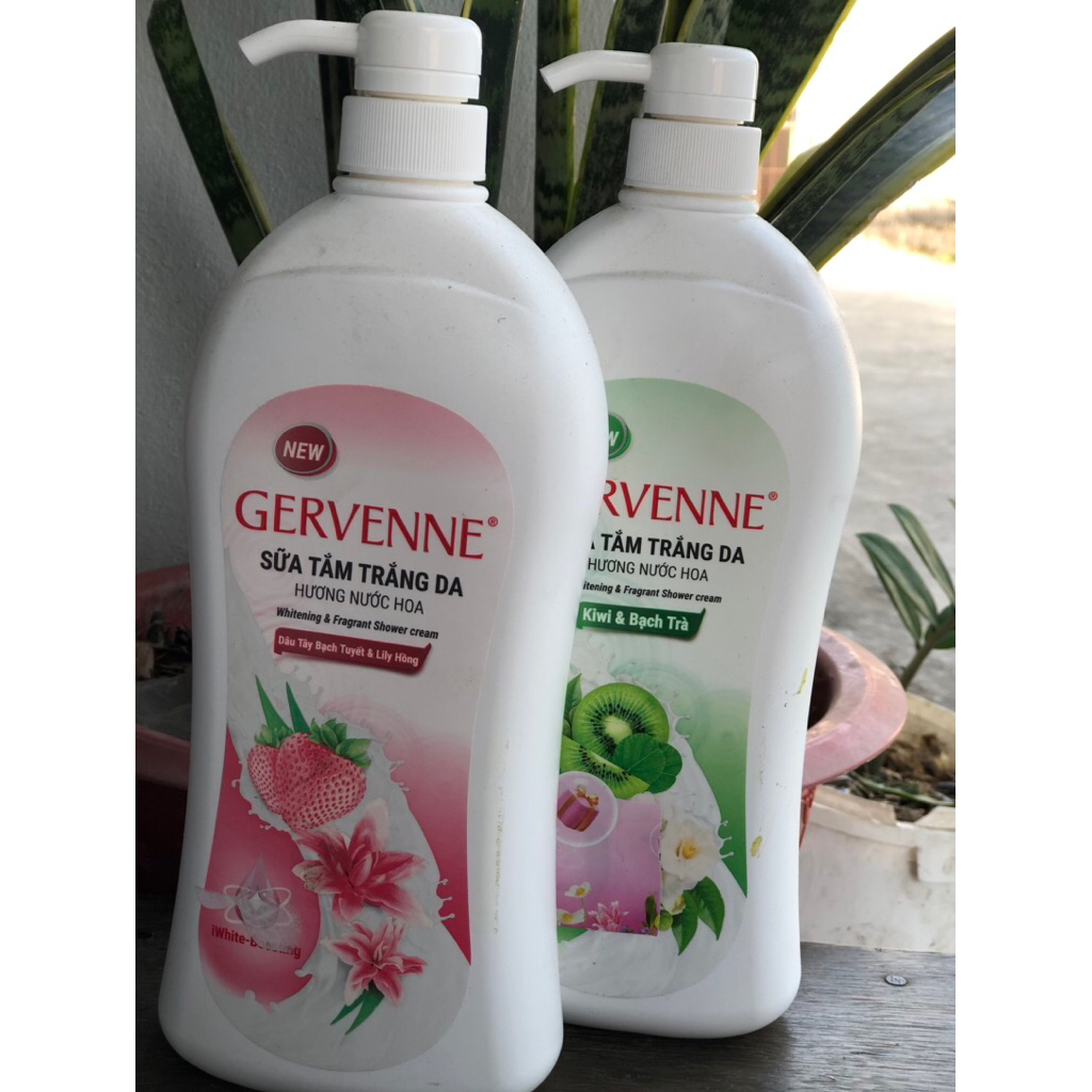 Sữa tắm Trắng da Gervenne 900g
