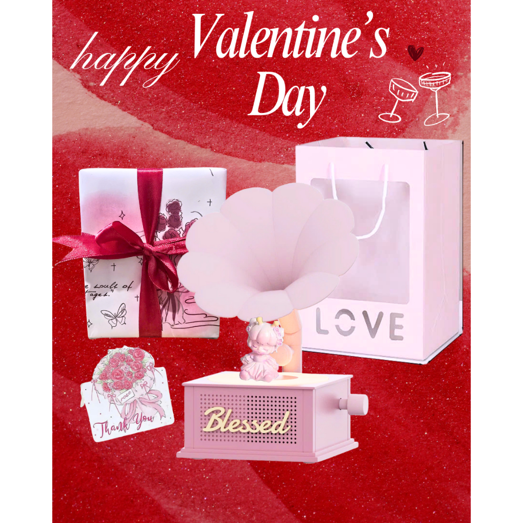 [Quà tặng Valentine] Loa Blessed cổ điển loa kèn - Loa bluetooth mô phỏng máy quay đĩa than - Quà tặ