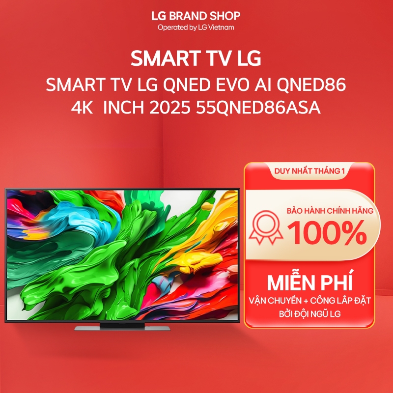 55QNED86ASA - 55 Smart TV LG QNED evo AI QNED86 4k  Inch 2025