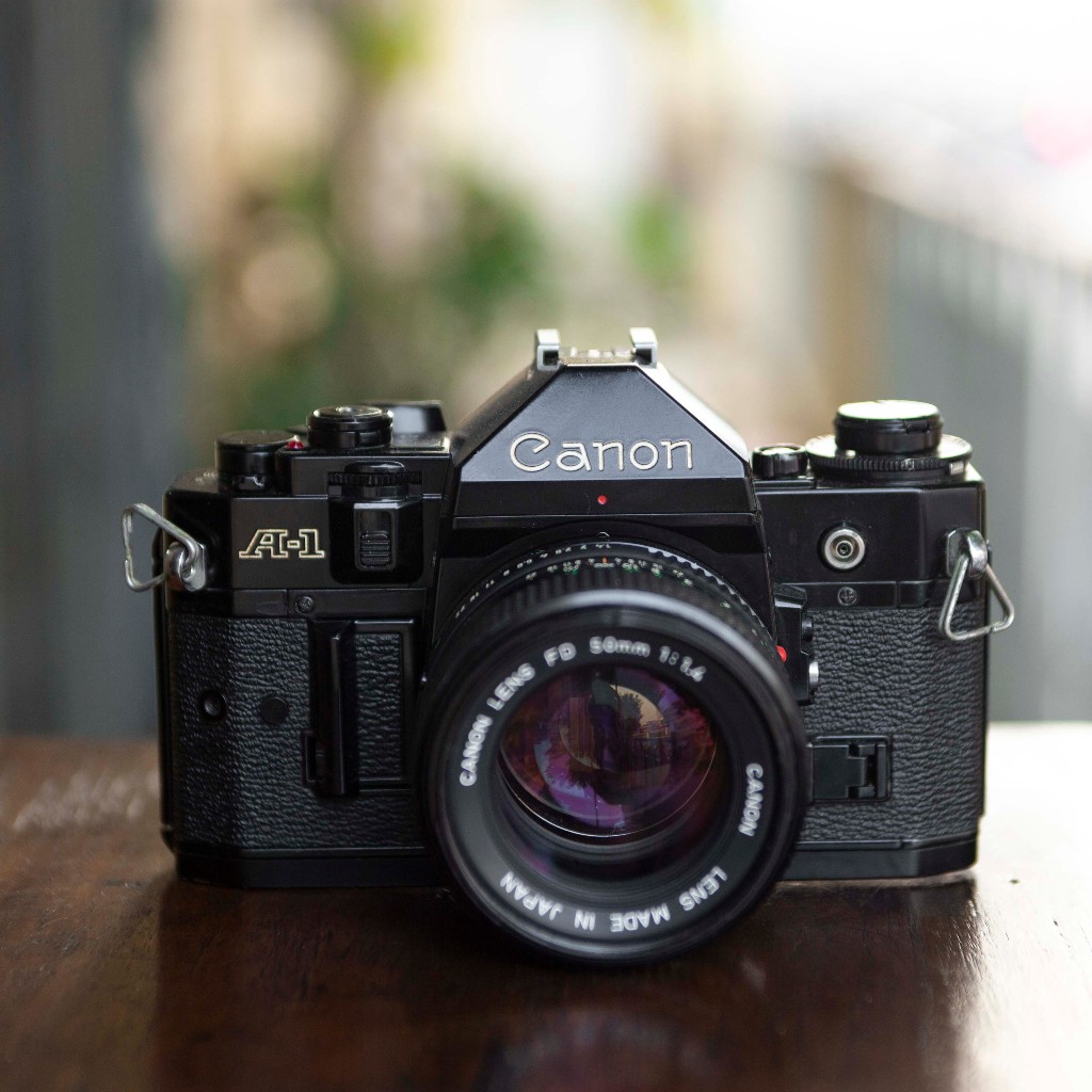 CANON A1 (BLACK/ SERI 720993) - FD 50MM F/1.4 [SLR/135mm]