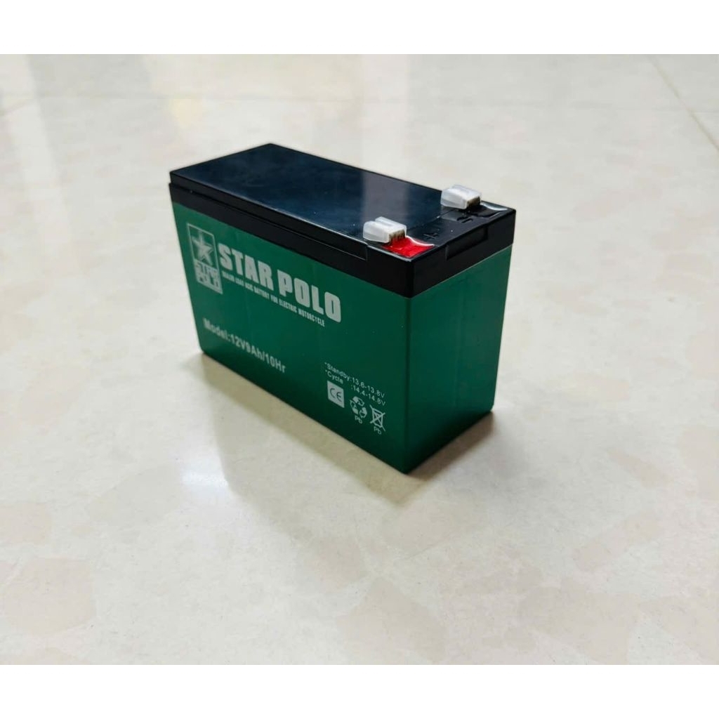 Bình Ắc Quy STAR POLO 12V 9AH - Dung Lượng Lớn, Hiệu Quả Cao, Ổn Định Chính Hãng