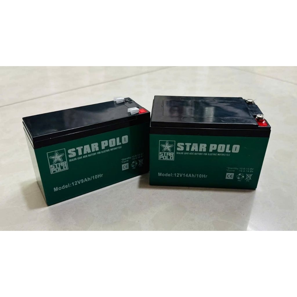 Bình Ắc Quy Star Polo 12V 9AH - Dung Lượng Lớn, Hiệu Quả Cao, Ổn Định Cao Cấp