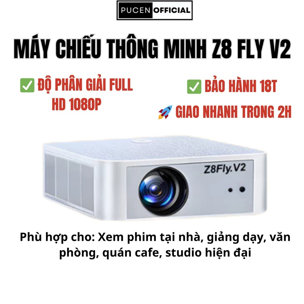 Máy chiếu Z8 Fly V2 TẶNG USB 64GB – chiếu phim, dạy học, đi cảnh, sử dụng tại nhà & văn phòng cao cấ
