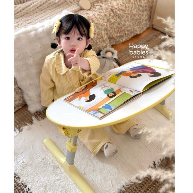 Bàn học oval gấp gọn và điều chỉnh độ cao cho trẻ em / Xgear Table