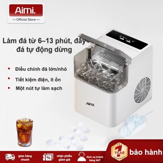 (BẢN NÂNG CẤP)Aimi Máy làm đá viên siêu tốc 6-8 PHÚT gia đình, tủ lạnh mini giữ nhiệt dã ngoại, tiết kiệm điện
