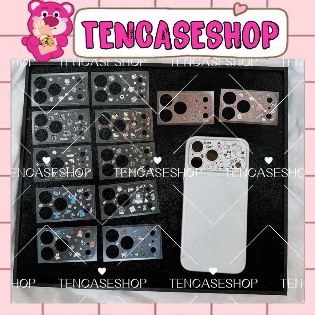 Miếng dán PPF dẻo bảo vệ camera HÌNH STICKER NHIỀU MẪU chống trầy ip 17promax/18promax-TENCASESHOP [925]