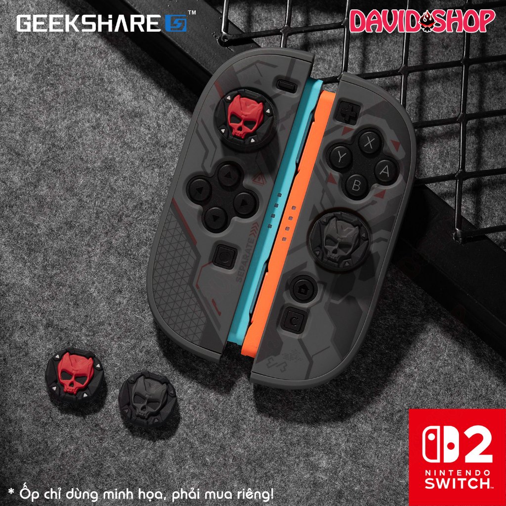 Núm bọc analog (GeekShare) Đầu Lâu Siêu Ngầu cho Joy-Con, Pro Controller 2 - Nintendo Switch 2