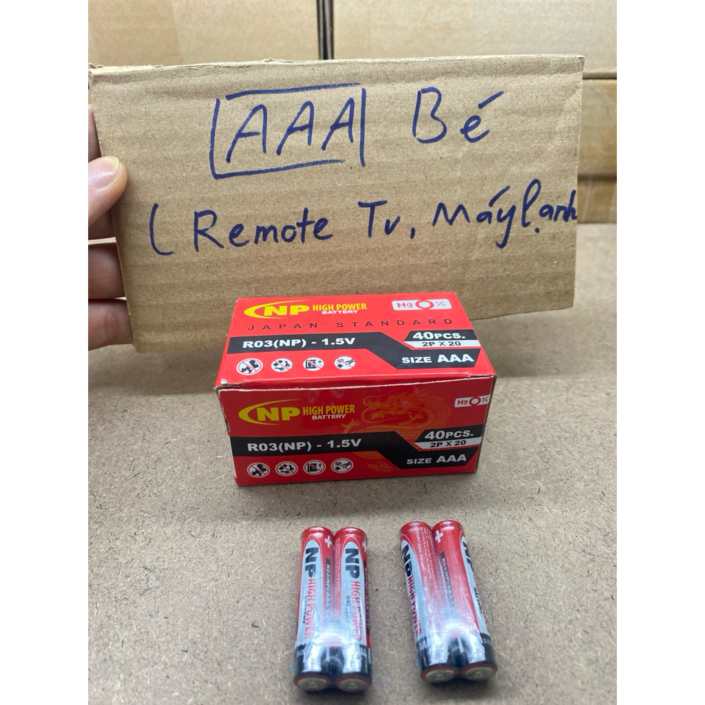 40 Viên Pin R03 AAA Hiệu NP Hàng Chính Hãng