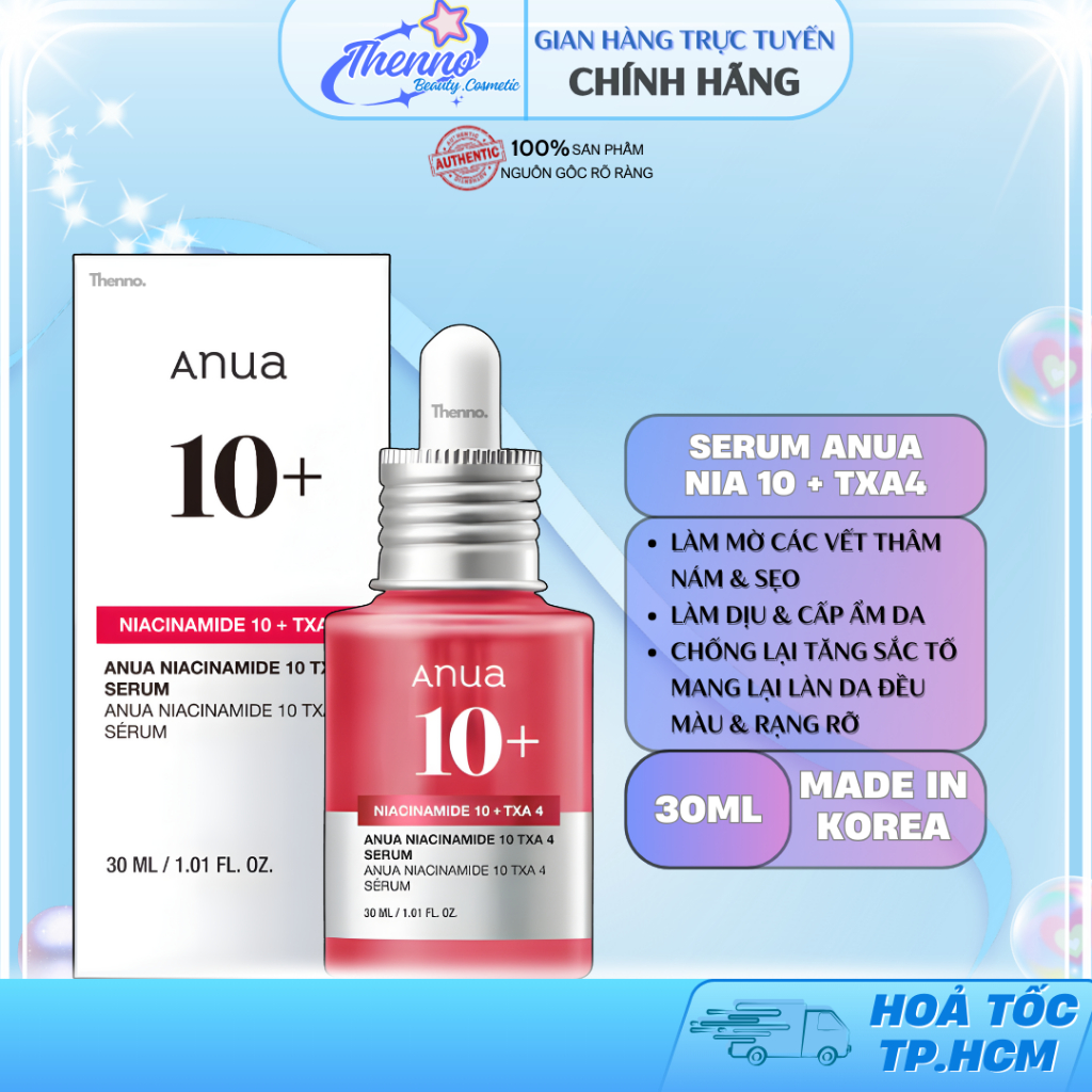 Serum Dưỡng Sáng & Mờ Thâm Anua Niacinamide 10 TXA 3 Serum 30ml Hàn Quốc