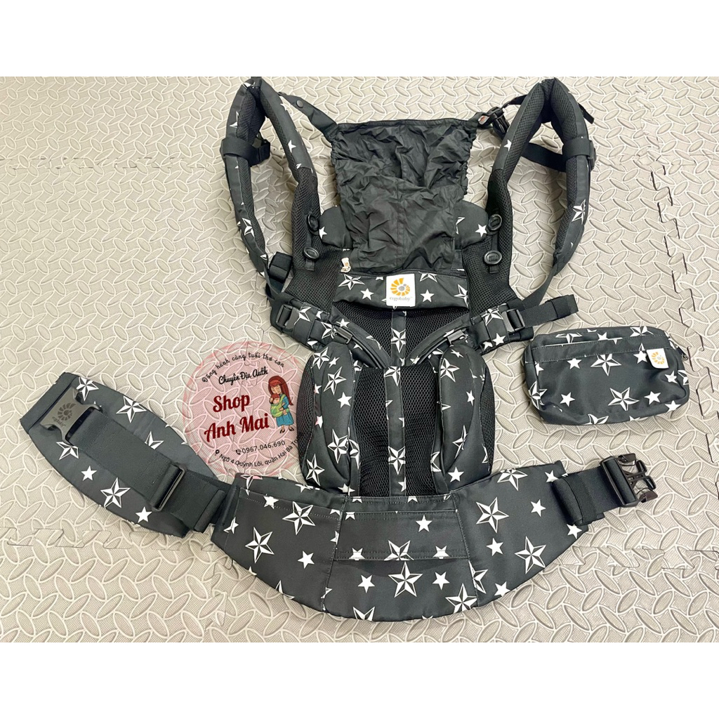 Địu trợ lực #𝐄𝐫𝐠𝐨𝐛𝐚𝐛𝐲_𝐎𝐦𝐧𝐢_𝟑𝟔𝟎 màu Black_Star