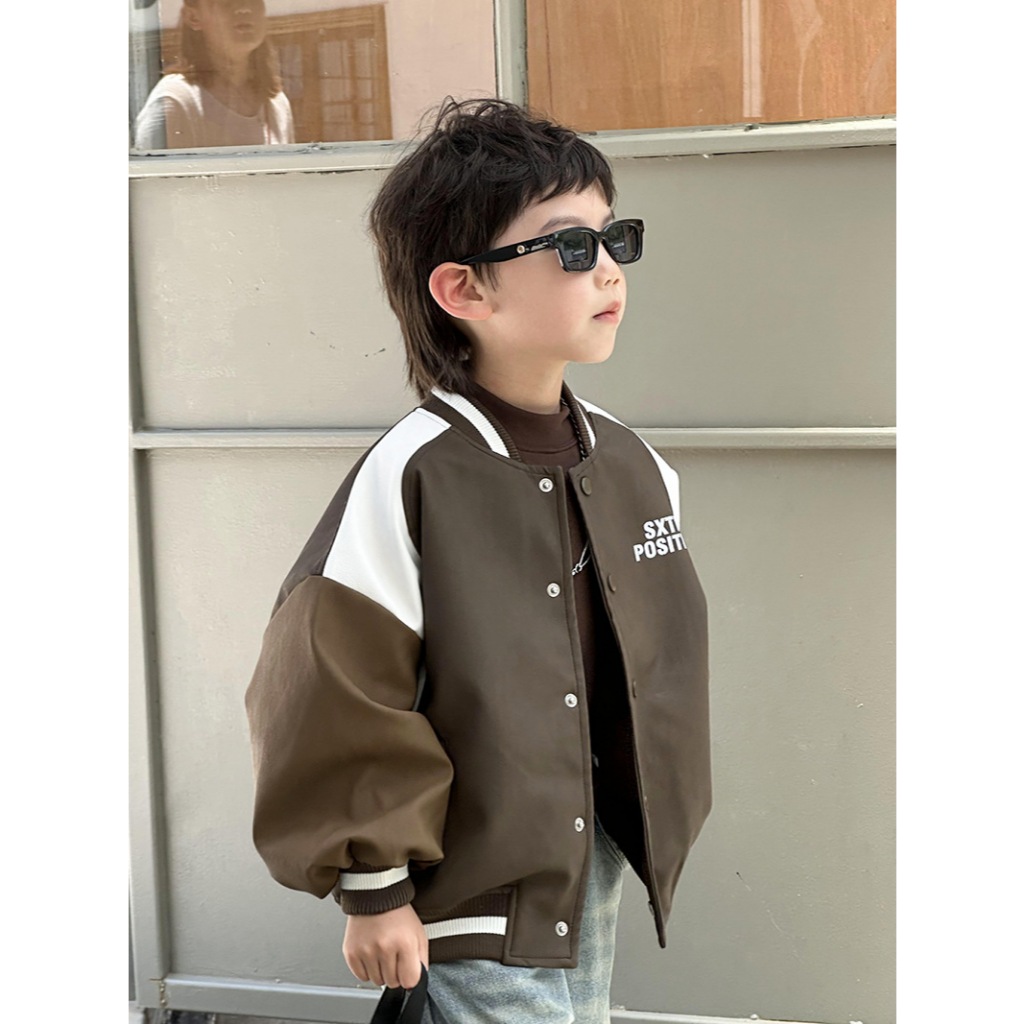 A836 Áo khoác da bomber Unisex