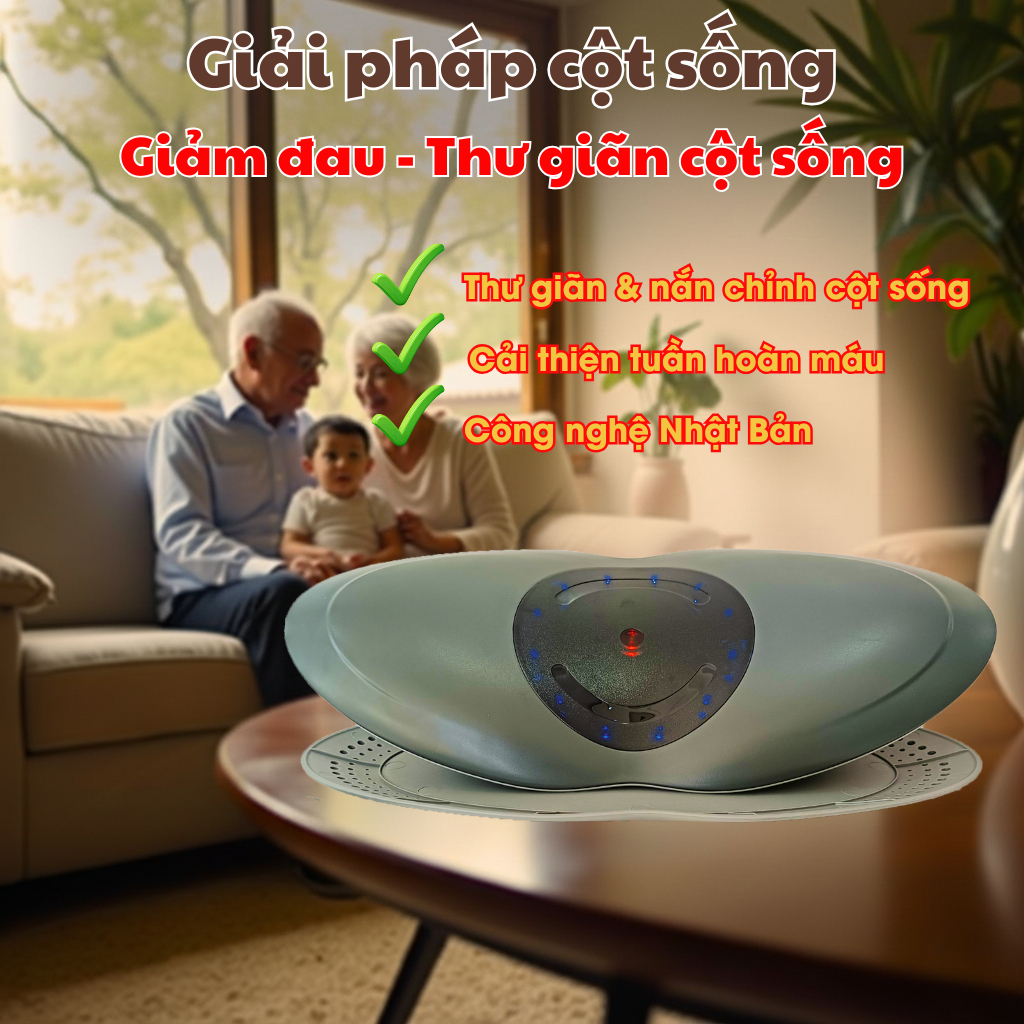 Máy Massage Lưng, Máy Mát Xa Trị Liệu  ROWANTO DT08 Giảm Đau Mỏi Thắt Lưng, Máy massage chính hãng, 