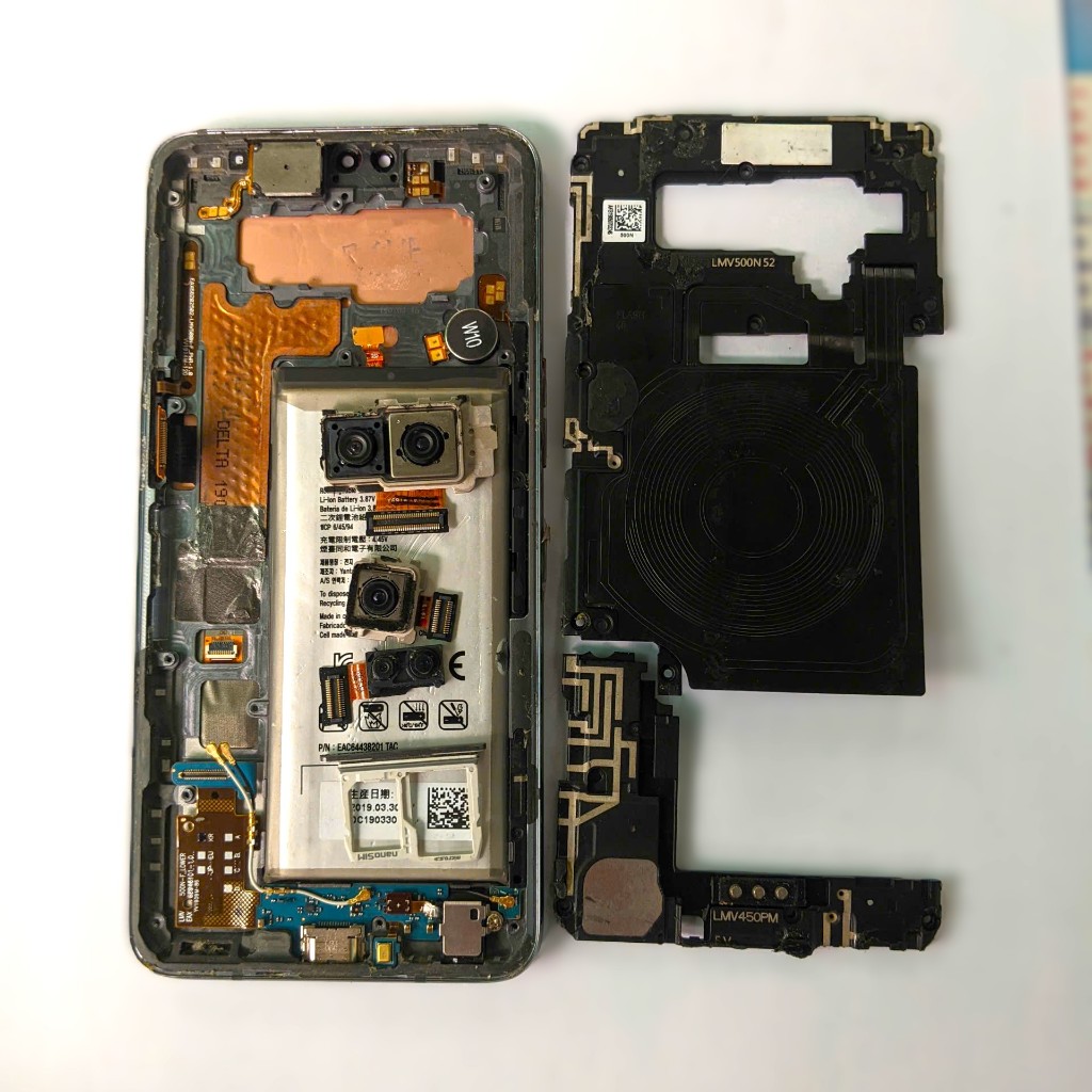 Linh kiện LG V50 thinQ cũ bóc máy,hoạt động tốt - Camera / Khay sim / Loa ngoài LG V50 thinQ