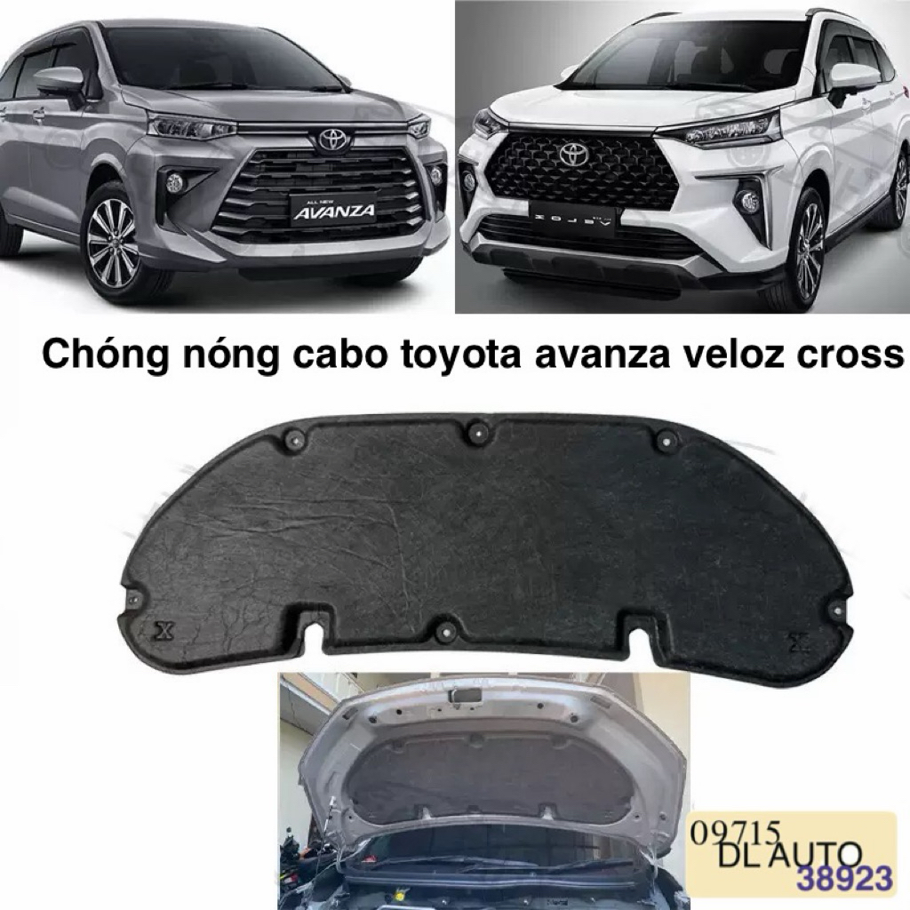 chống nóng, tấm cách nhiệt cabo toyota avanza toyota veloz cross 53341-BZ160