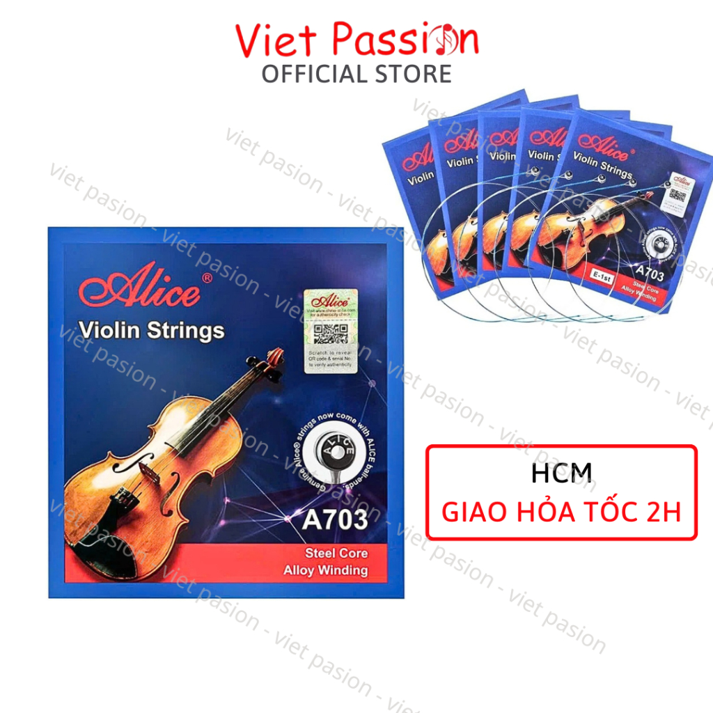 Dây đàn Violon String Alice A703 chính hãng bộ 4 dây Viet Passion HCM