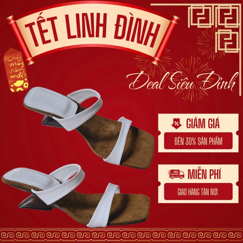 LOVIIECORNER - GUỐC CAO GÓT THỜI TRANG MŨI VUÔNG HIỆN ĐẠI - GUỐC NỮ THỜI TRANG GÓT KHOÉT SANG CHẢNH 