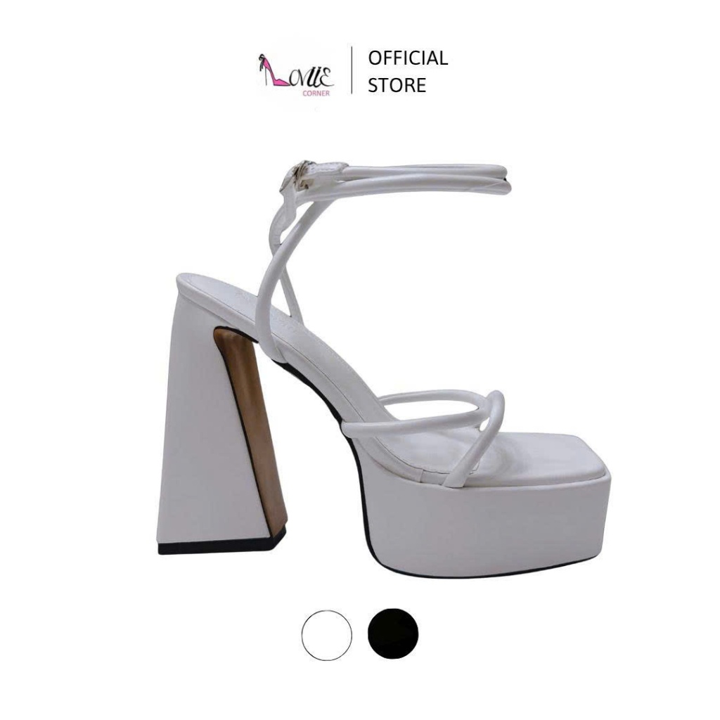 LOVIIECORNER - SANDAL NỮ CAO GÓT QUAI PHỒNG ĐI TIỆC SANG TRỌNG - SANDAL ĐÚP TRƯỚC CAO 5CM GÓT TRỤ LO