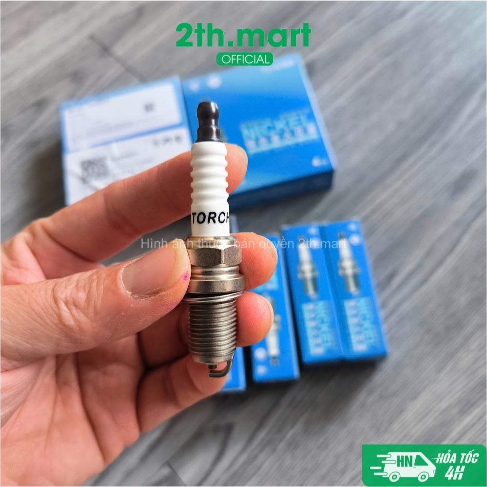 Bộ 04 bugi Nickel SAIC MG 2021-2025, MG ZS 2019- 2025 mã: 10099079 tháo giác 16, ren 14 chân ngắn