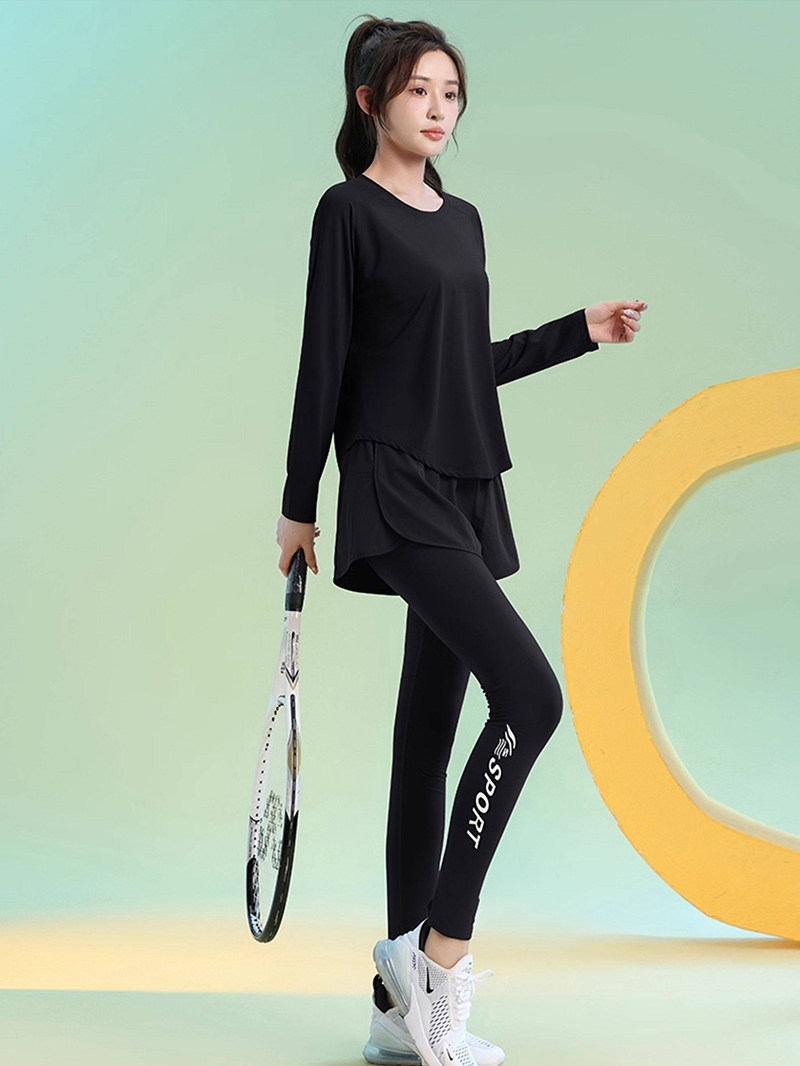 S618D — Set thể thao nữ dài tay phối lưới