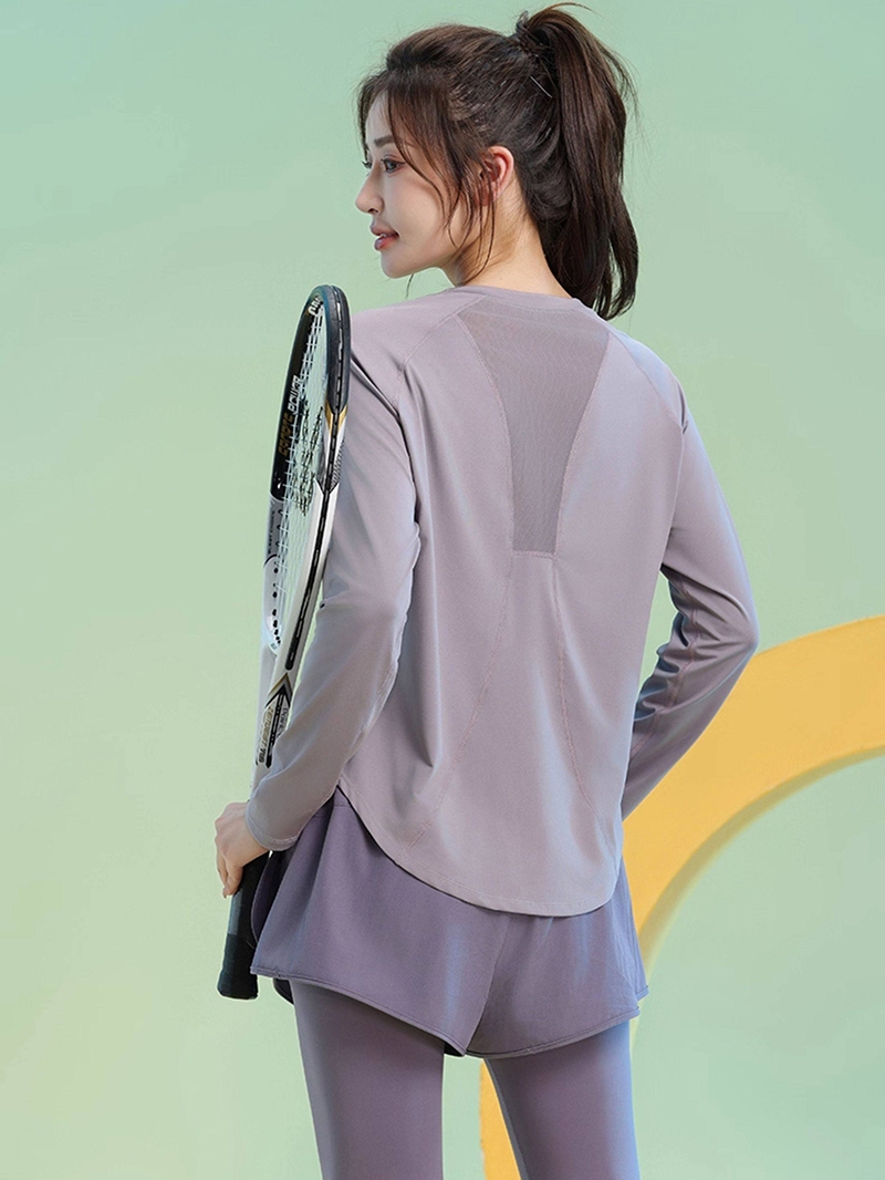 S618D — Set thể thao nữ dài tay phối lưới 2