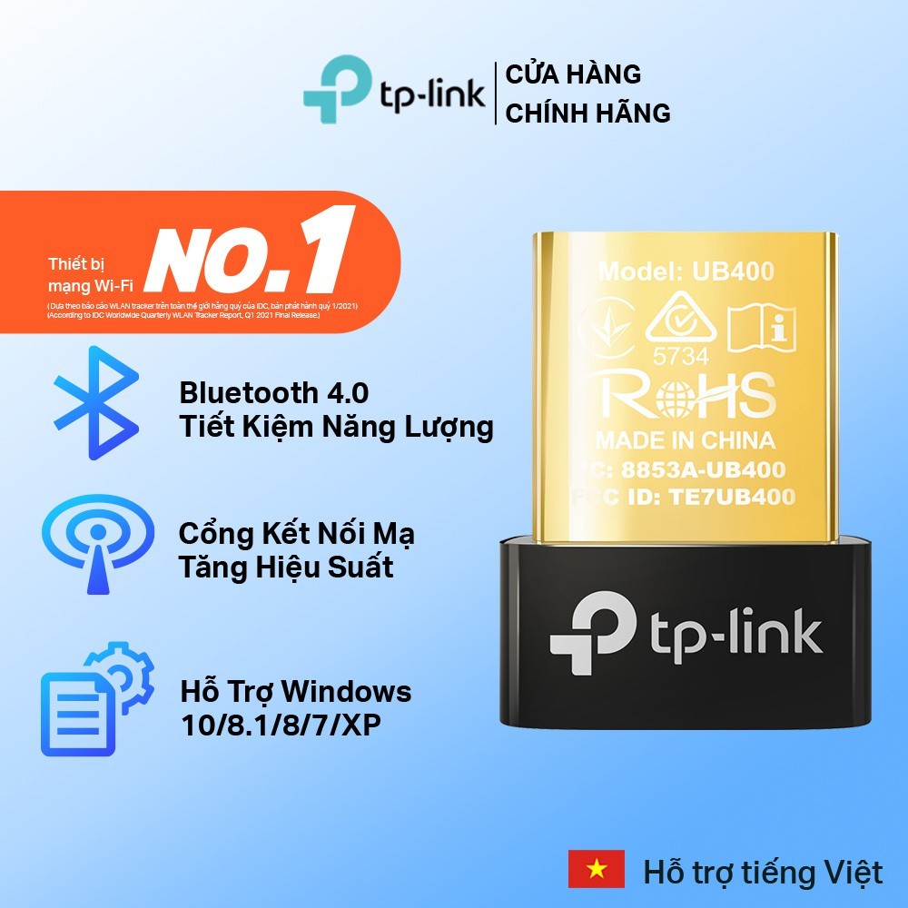 USB Bluetooth TPLink UB400 USB Nano Bluetooth 4.0/ USB Bluetooth 4.0 Ugreen - Hàng Chính Hãng