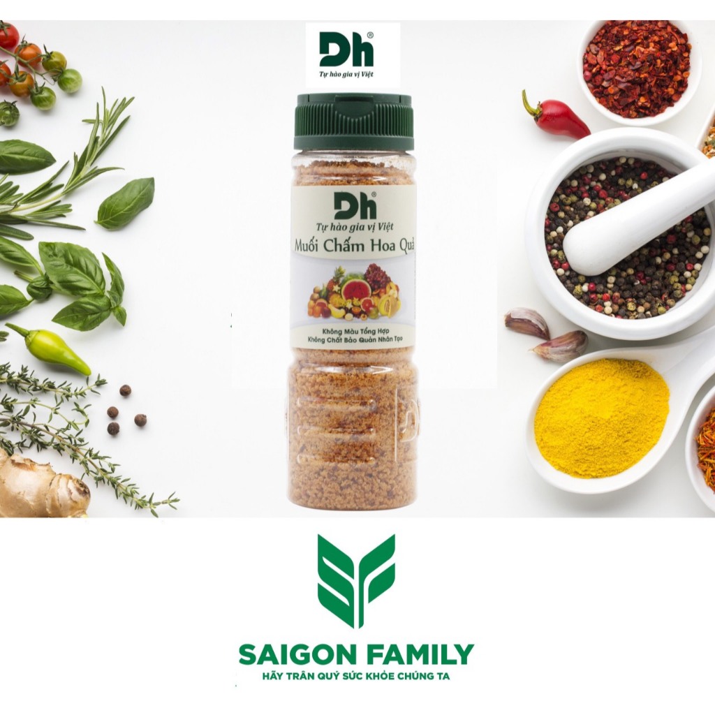Tổng hợp Muối chấm Dh foods(Muối chấm hoa quả, muối tôm tây ninh, muối ớt tây ninh, muối tiêu...)