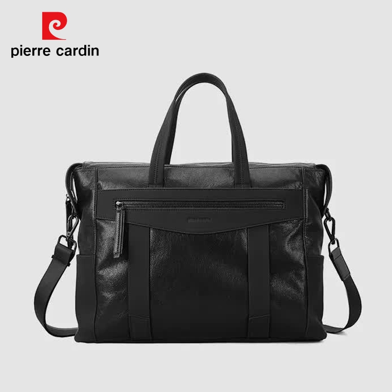 Cặp da Pierre Cardin chính hãng da bò thật cặp da nam pierre cardin