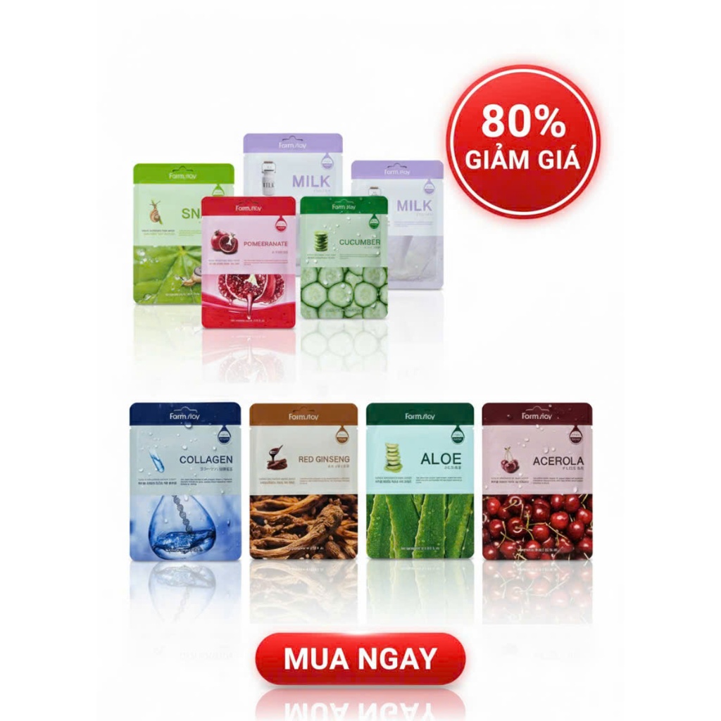 FARMSTAY dòng mặt nạ visible difference dưỡng ẩm sâu