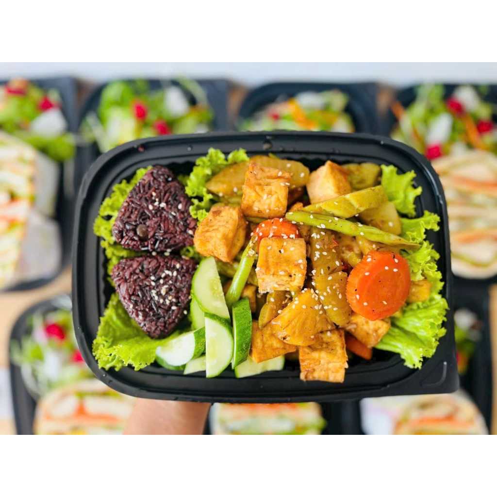 50 Hộp nhựa ht203 đựng cơm bánh sầu riêng