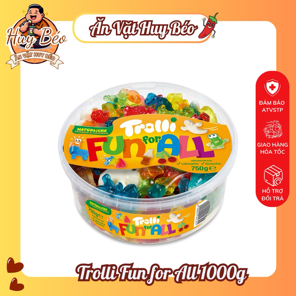 Kẹo dẻo Trolli Number One Đức 1kg