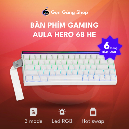 Bàn phím Chuyên Game Rapid Trigger AULA HERO 68 HE