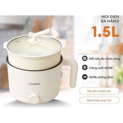 [Gift] Nồi điện đa năng GR-N15A hiệu Gaabor