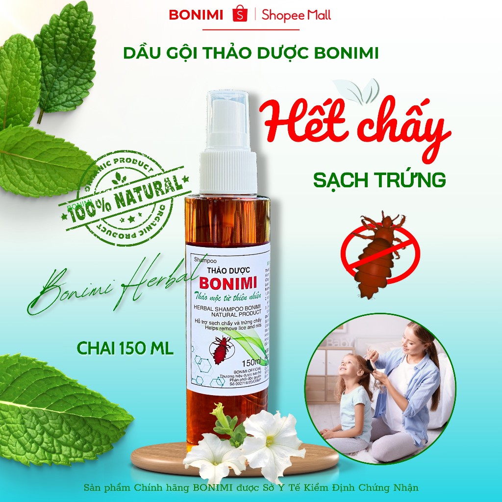 Xịt Ủ Chấy. Dầu Diệt Chấy Và Trứng. Ủ Chấy Trứng Chấy Chí. Dầu Gội Thảo Dược Bonimi. Dầu Gội Chấy