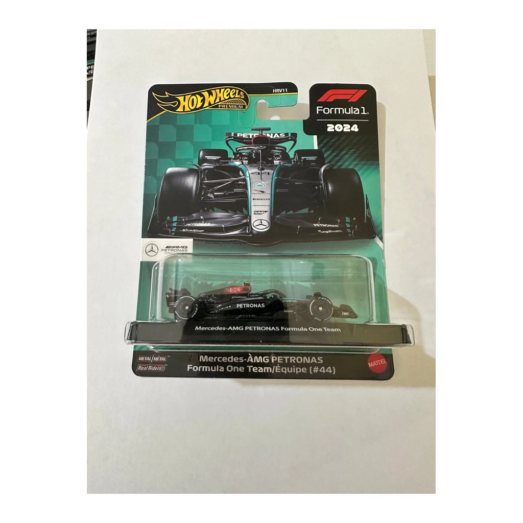 Xe mô hình Hot Wheels Premium Mercedes-AMG Petronas Fomular One Team/Equipe (#44) - HRV11