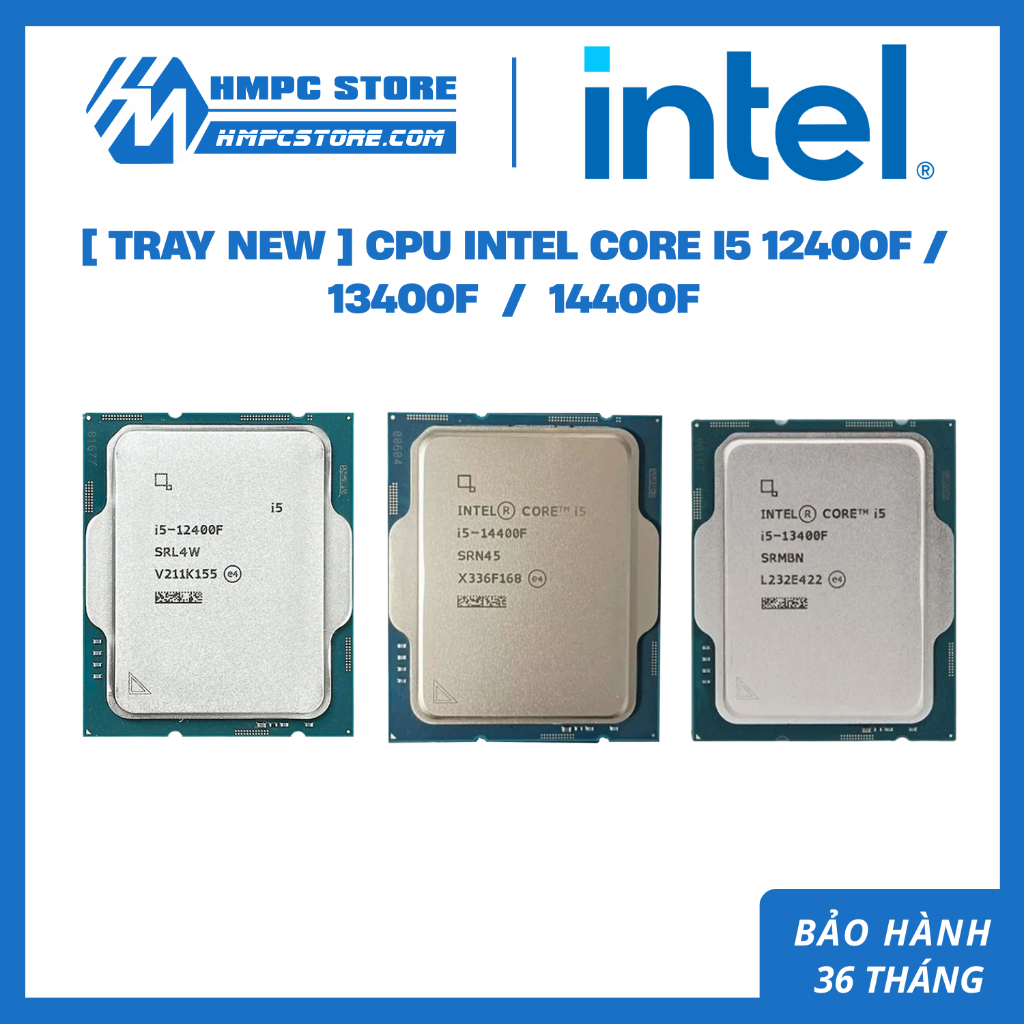 [ Tray New ] Bộ vi xử lý - CPU Intel Core i5 12400F / 13400f  /  14400f