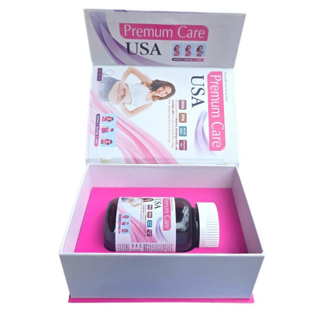 Premum Care USA bổ sung SẮT VÀ VITAMIN, KHOÁNG CHẤT CHO MẸ BẦU bồi bổ sức khỏe, nâng cao sức đề khán