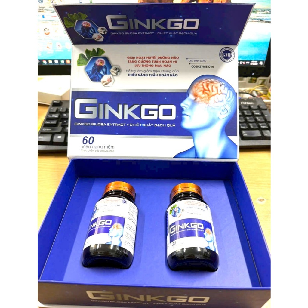ginkgo biloba 240mg Ginkgo  trí nhớ, chứng mất ngủ hoạt huyết dưỡng não, đau đầu chóng mặt ngủ không