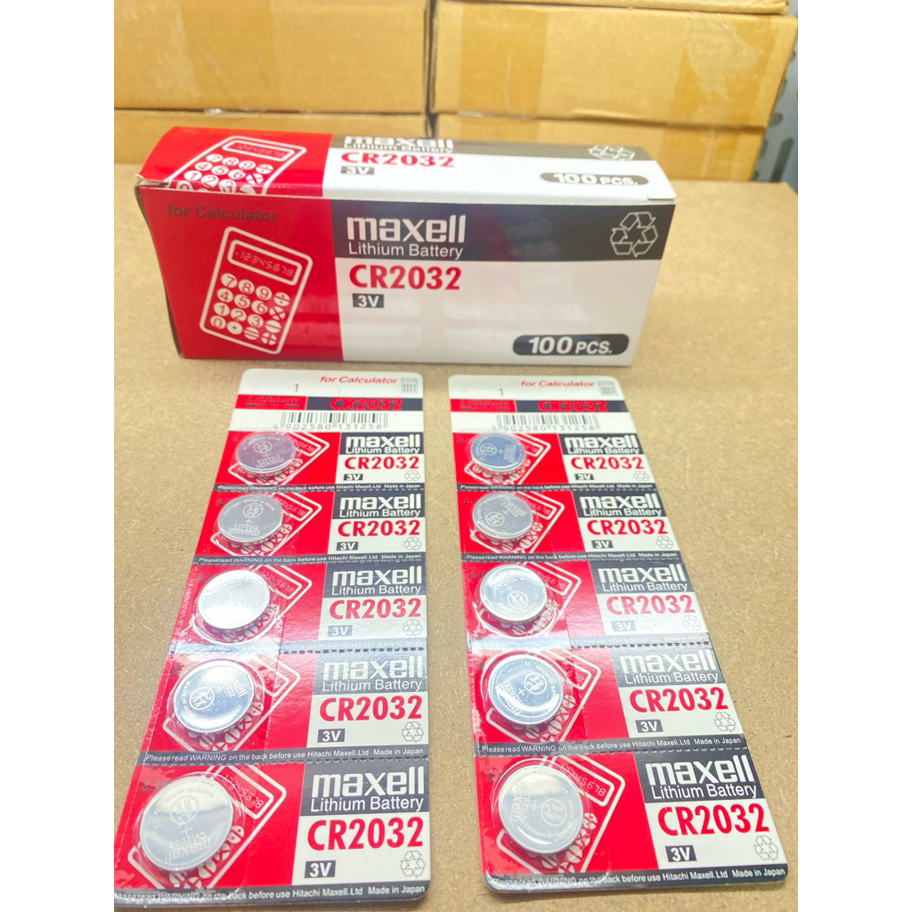100 Viên Pin Cr2032 Maxell Hàng Tốt