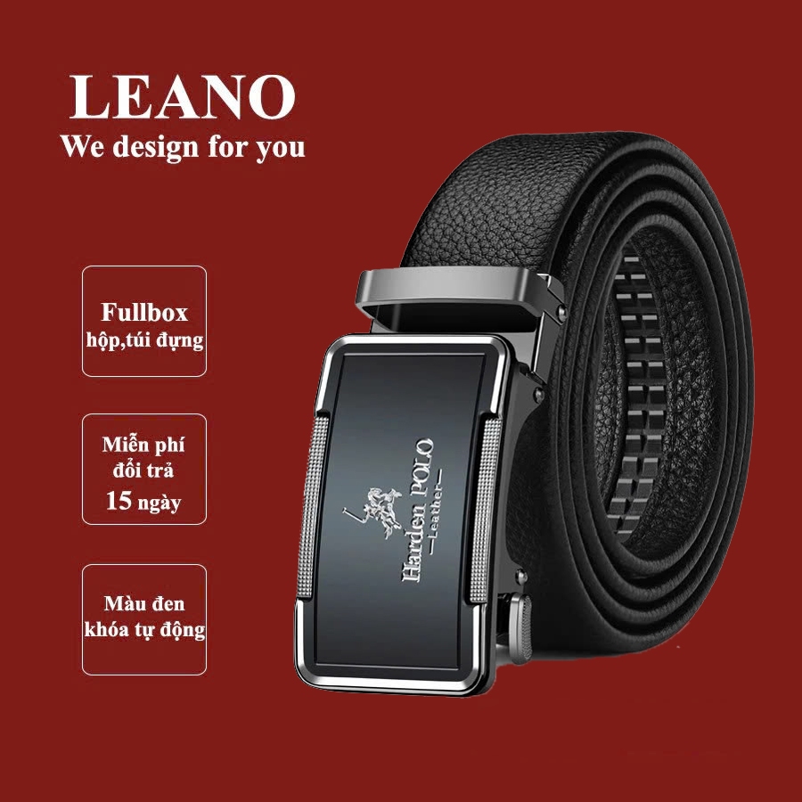 Thắt lưng nam cao cấp Leano fullbox, Dây nịt nam Jnari Paul sang trọng