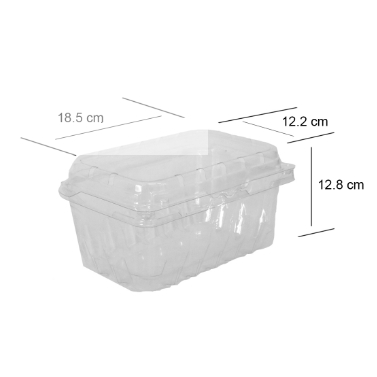 Thùng 330 cái hộp nhựa đựng trái cây 1kg p1000b cherry dâu táo