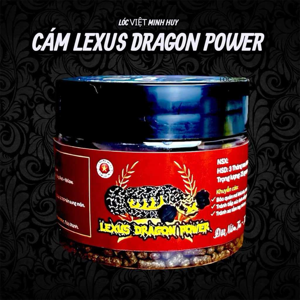 Cám Lexus Dragon Power-Thức ăn cao cấp cho cá lóc vảy Rồng-Hỗ Trợ Màu viền vảy vượt trội…