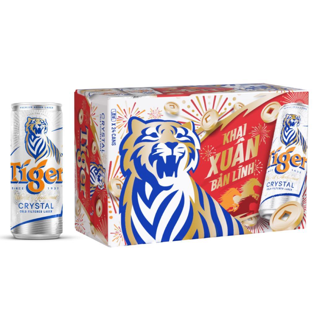 Thùng 20 lon bia Tiger Bạc 330ml